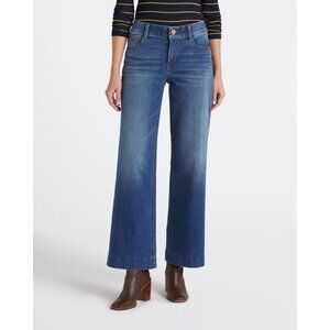 Democracy Absolution High Rise Wide Leg Indigo Blue Jeans Size 14 NEW